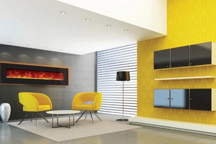 The reception area of a professional office